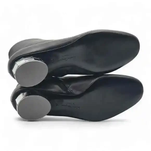 Salvatore Ferragamo Florrie Booties - Leather - Black -$995
